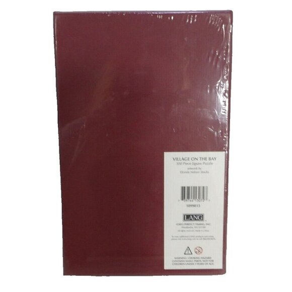 LANG Village on the Bay 300 piece puzzle LINDA NELSON STOCKS 14.5 x 20.5" NEW - Picture 3 of 3